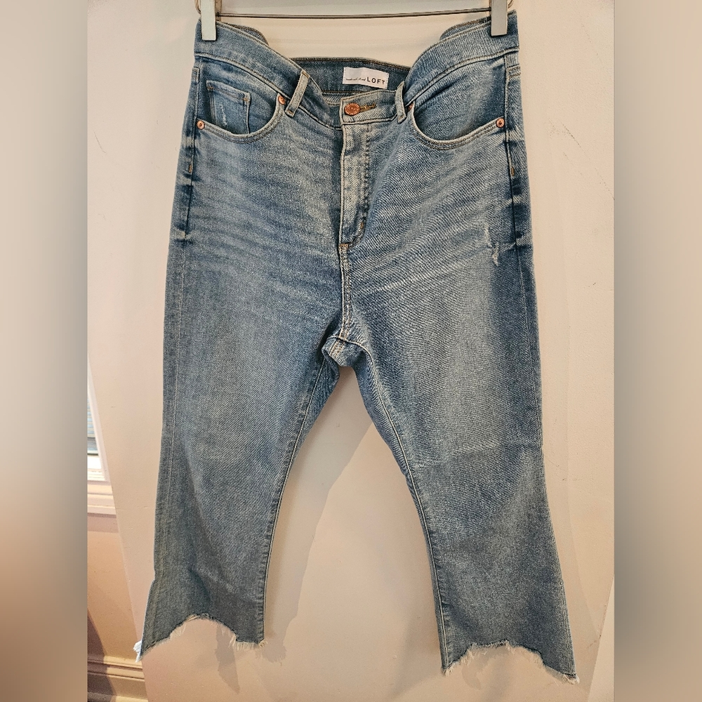 *2 For $30* LOFT high waist flare crop. Size 12